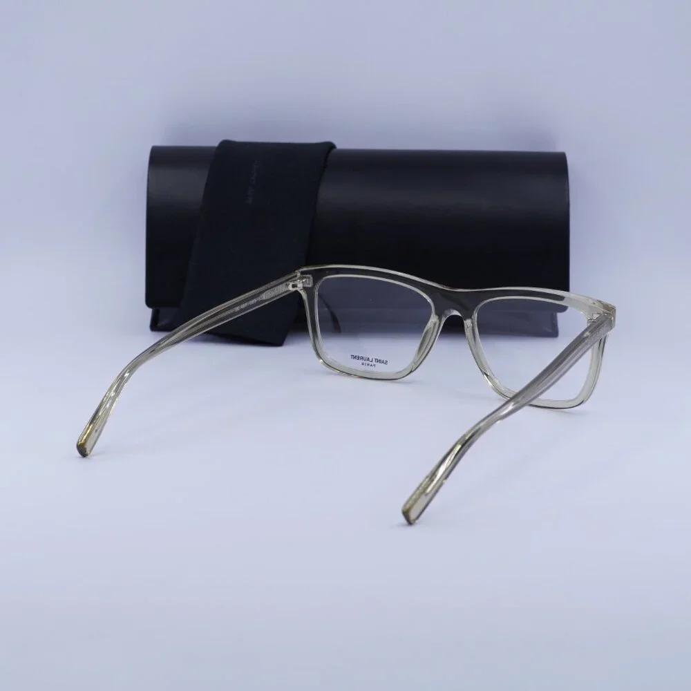 🕶️ New Saint Laurent SL481 003 Eyeglasses - Transparent Yellow Frame 55mm